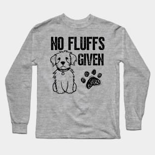 Australian Shepherd No Fluffs Given Dog Mom Dad Funny Long Sleeve T-Shirt